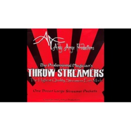 Throw Streamers RED by Andy Amyx ( 1dozen = 1 unit)