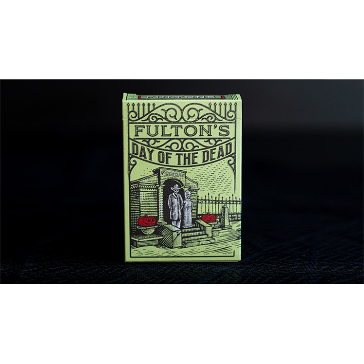 FULTON'S Day Of The Dead Green Edition Playing Cards
