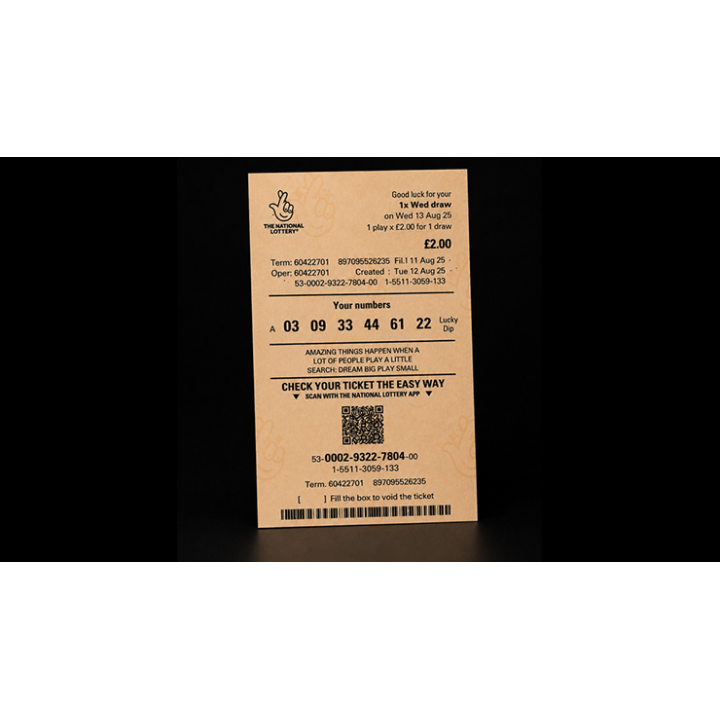 Cosmos UK Lotto Roll by BlackBox Magic Creations