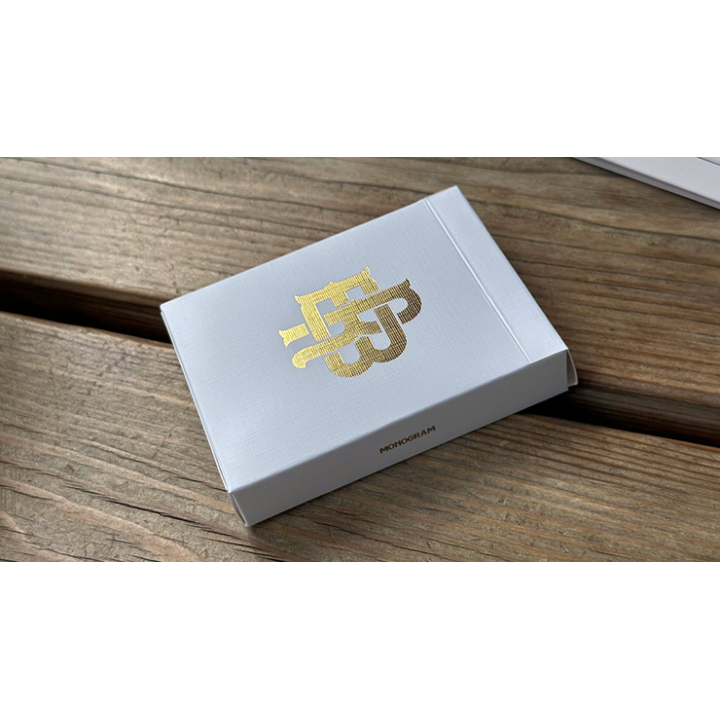 Gold Foil Monogram Playing Cards