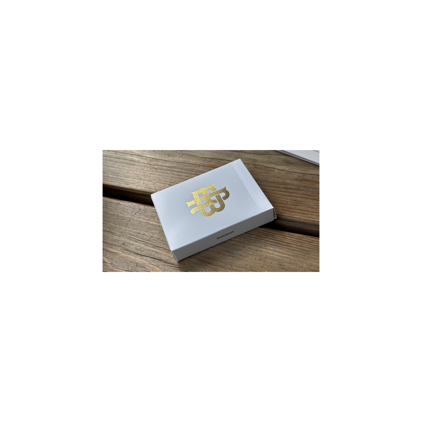 Gold Foil Monogram Playing Cards
