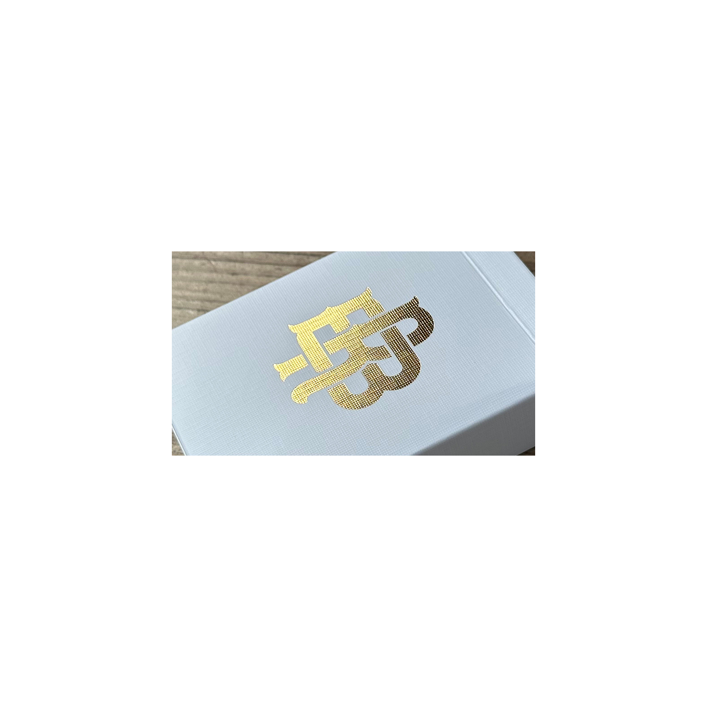Gold Foil Monogram Playing Cards