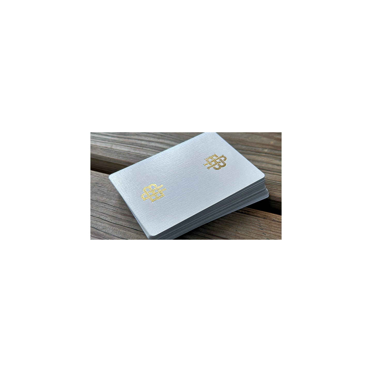 Gold Foil Monogram Playing Cards