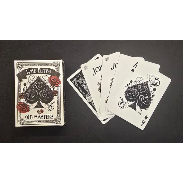 Rose Elites - Old Masters (Black) Marked Deck Playing Cards