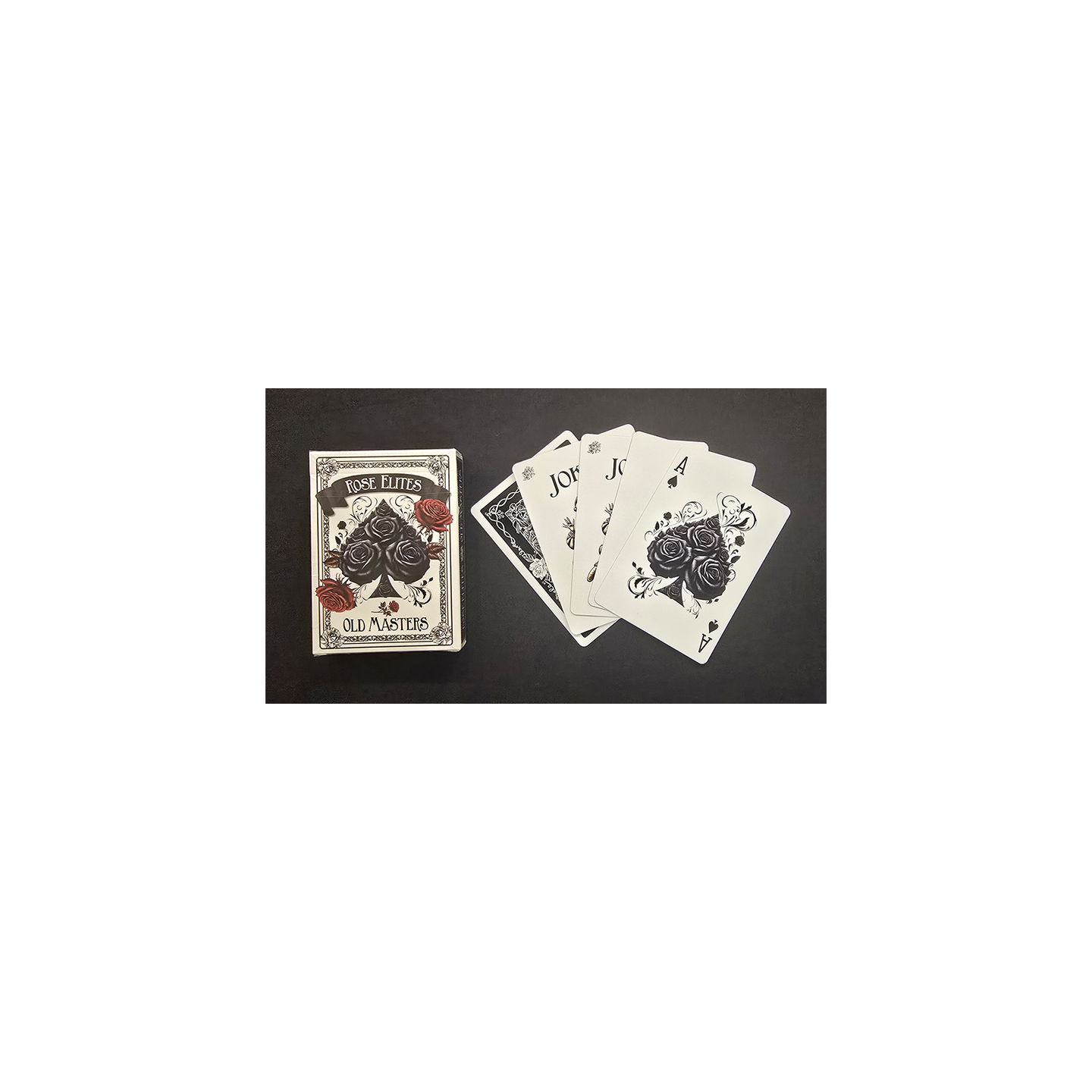 Rose Elites - Old Masters (Black) Marked Deck Playing Cards