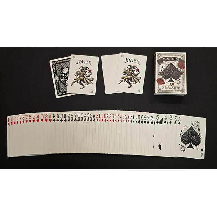 Rose Elites - Old Masters (Black) Marked Deck Playing Cards