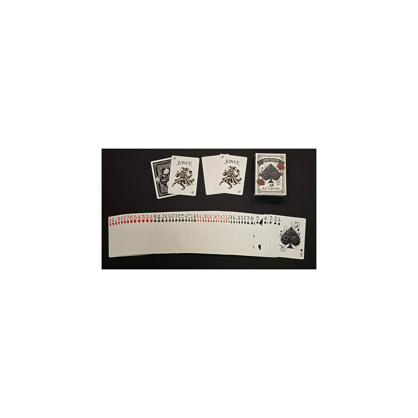 Rose Elites - Old Masters (Black) Marked Deck Playing Cards