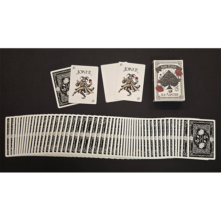 Rose Elites - Old Masters (Black) Marked Deck Playing Cards