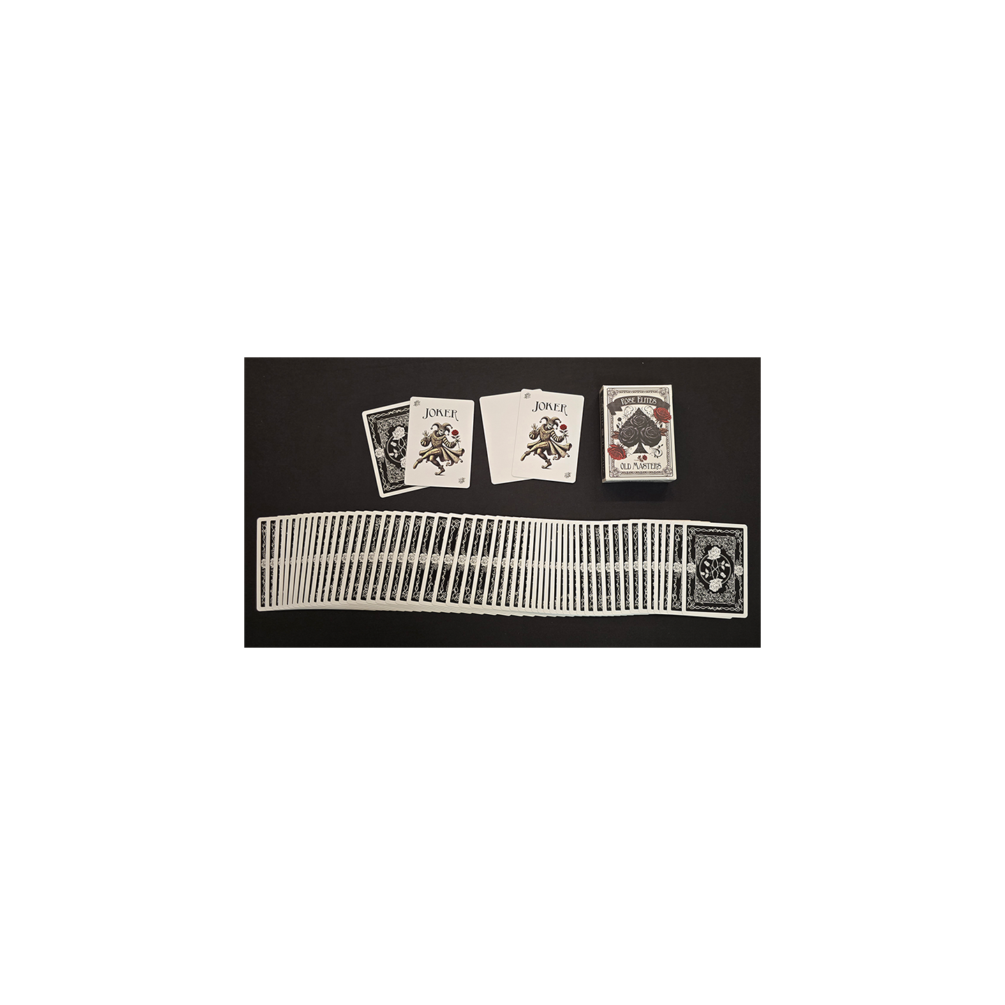Rose Elites - Old Masters (Black) Marked Deck Playing Cards