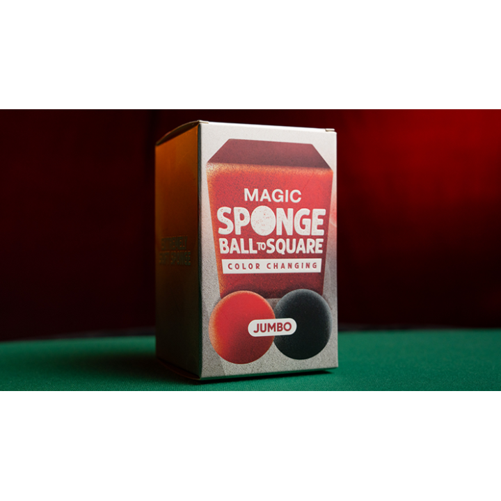 Magic Color Changing Sponge Ball to Square JUMBO 2.5" by Murphy's Magic
