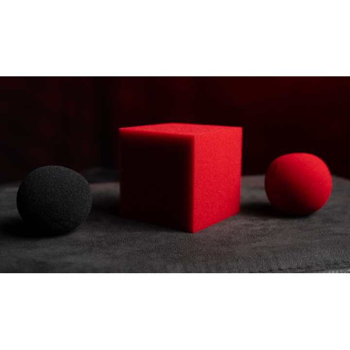 Magic Color Changing Sponge Ball to Square JUMBO 2.5" by Murphy's Magic