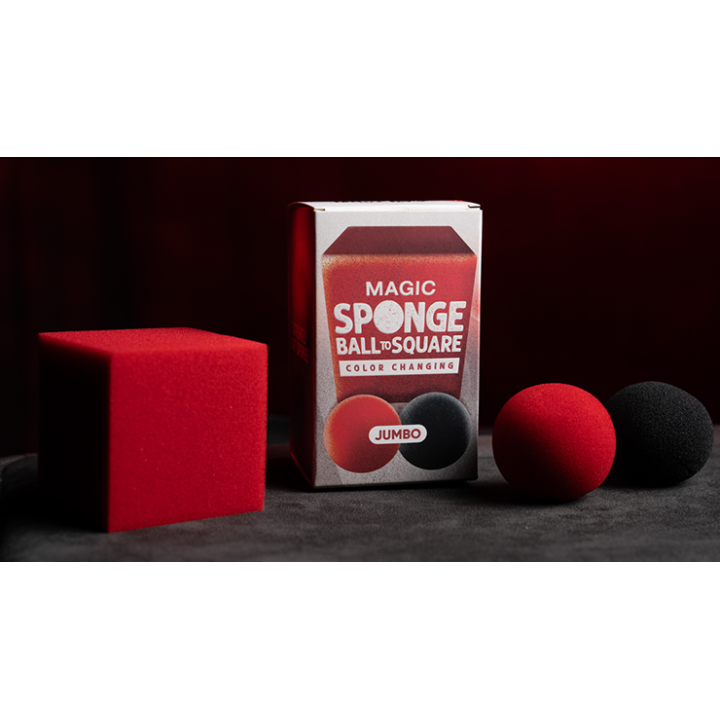 Magic Color Changing Sponge Ball to Square JUMBO 2.5" by Murphy's Magic