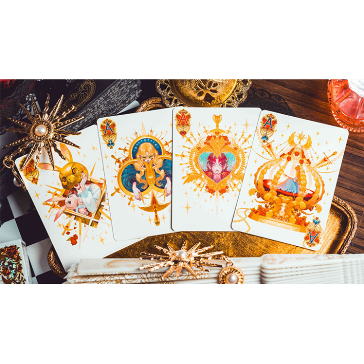 Silence V3 (White) Playing Cards by KING STAR
