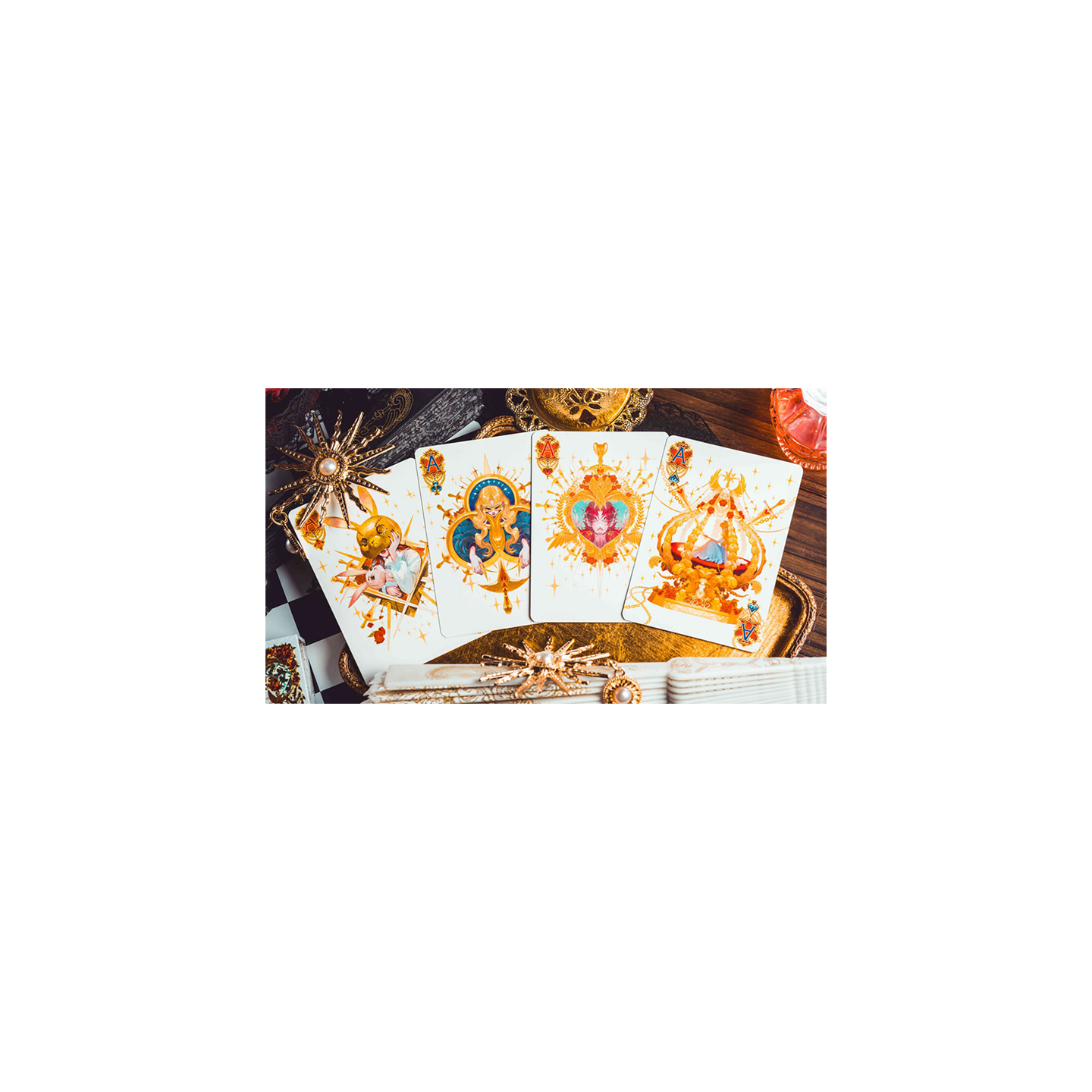 Silence V3 (White) Playing Cards by KING STAR
