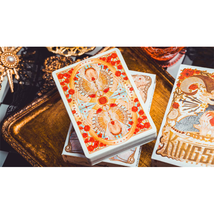 Silence V3 (White) Playing Cards by KING STAR