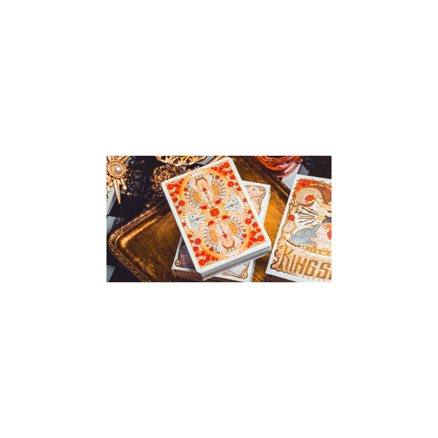 Silence V3 (White) Playing Cards by KING STAR