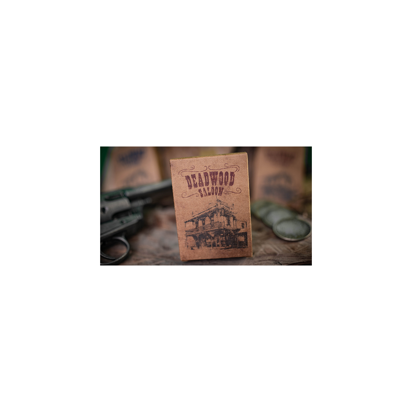 Deadwood Marked (Red) Playing Cards by Matthew Wright and Mark Bennett