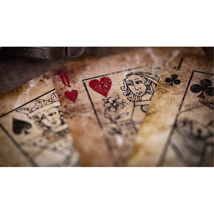 Deadwood Marked (Red) Playing Cards by Matthew Wright and Mark Bennett