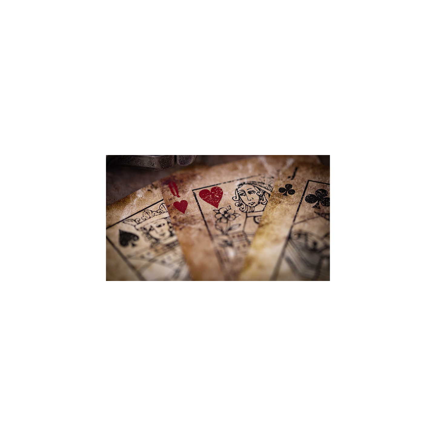 Deadwood Marked (Red) Playing Cards by Matthew Wright and Mark Bennett
