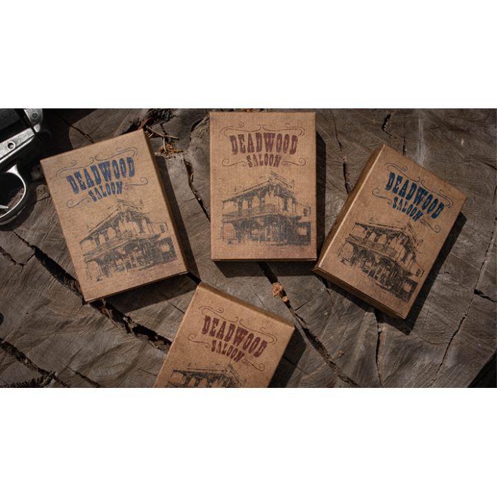 Deadwood Marked (Red) Playing Cards by Matthew Wright and Mark Bennett