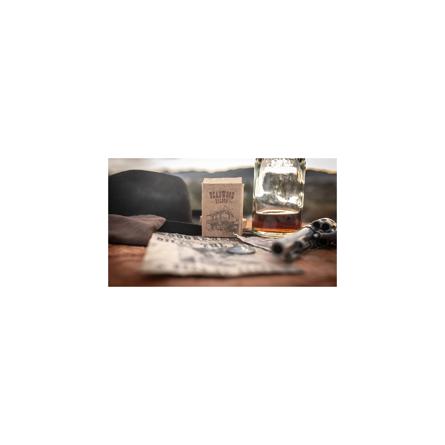 Deadwood Marked (Blue) Playing Cards by Matthew Wright and Mark Bennett