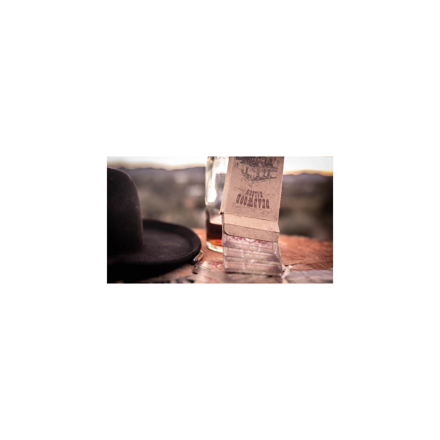 Deadwood Marked (Blue) Playing Cards by Matthew Wright and Mark Bennett