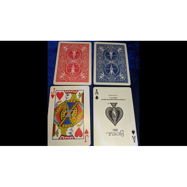Magnetic Card- Bicycle Cards (2 Per Package) Double Back Red by Chazpro