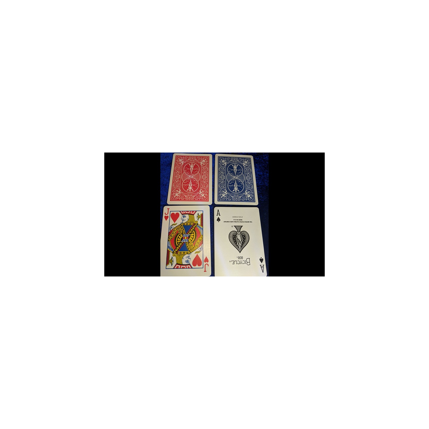Magnetic Card- Bicycle Cards (2 Per Package) Double Back Red by Chazpro