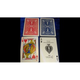 Magnetic Card- Bicycle Cards (2 Per Package) Double Back Blue by Chazpro