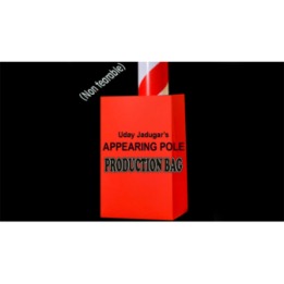 APPEARING POLE BAG RED (Gimmicked / No Tear) by Uday Jadugar