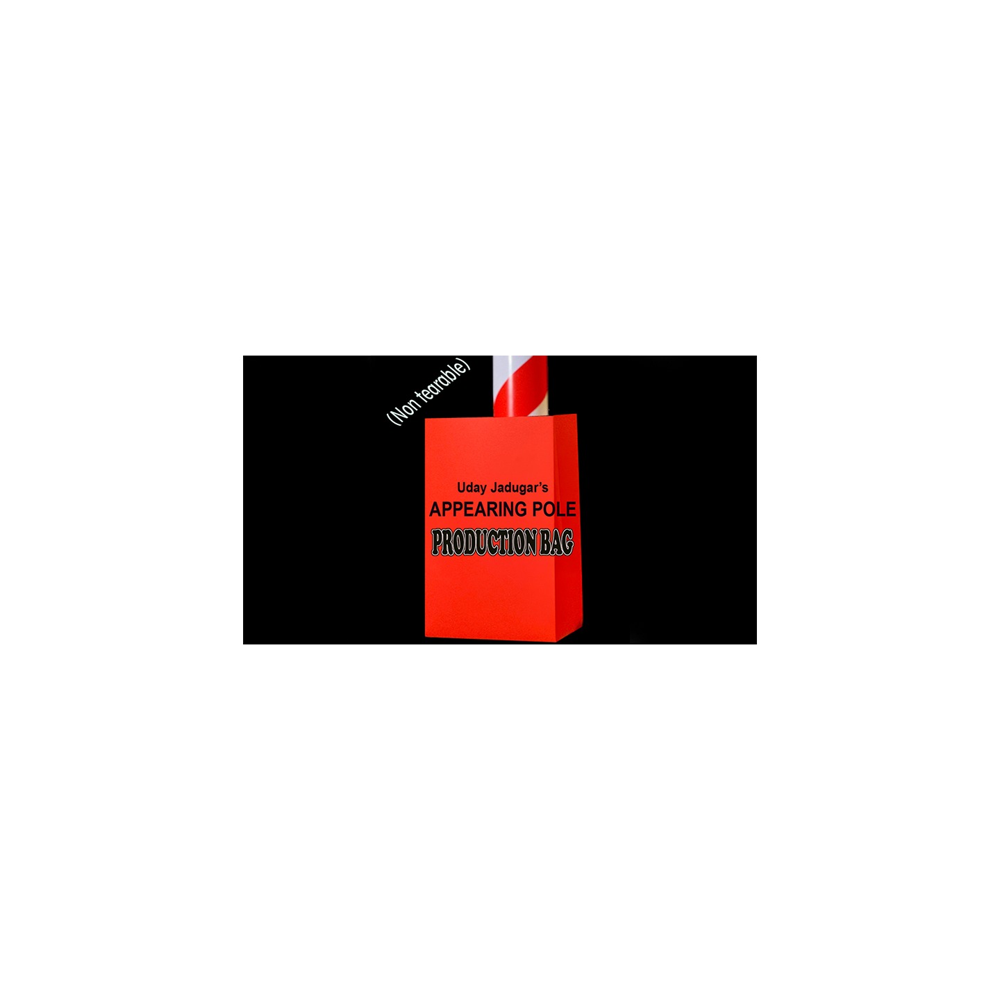 APPEARING POLE BAG RED (Gimmicked / No Tear) by Uday Jadugar