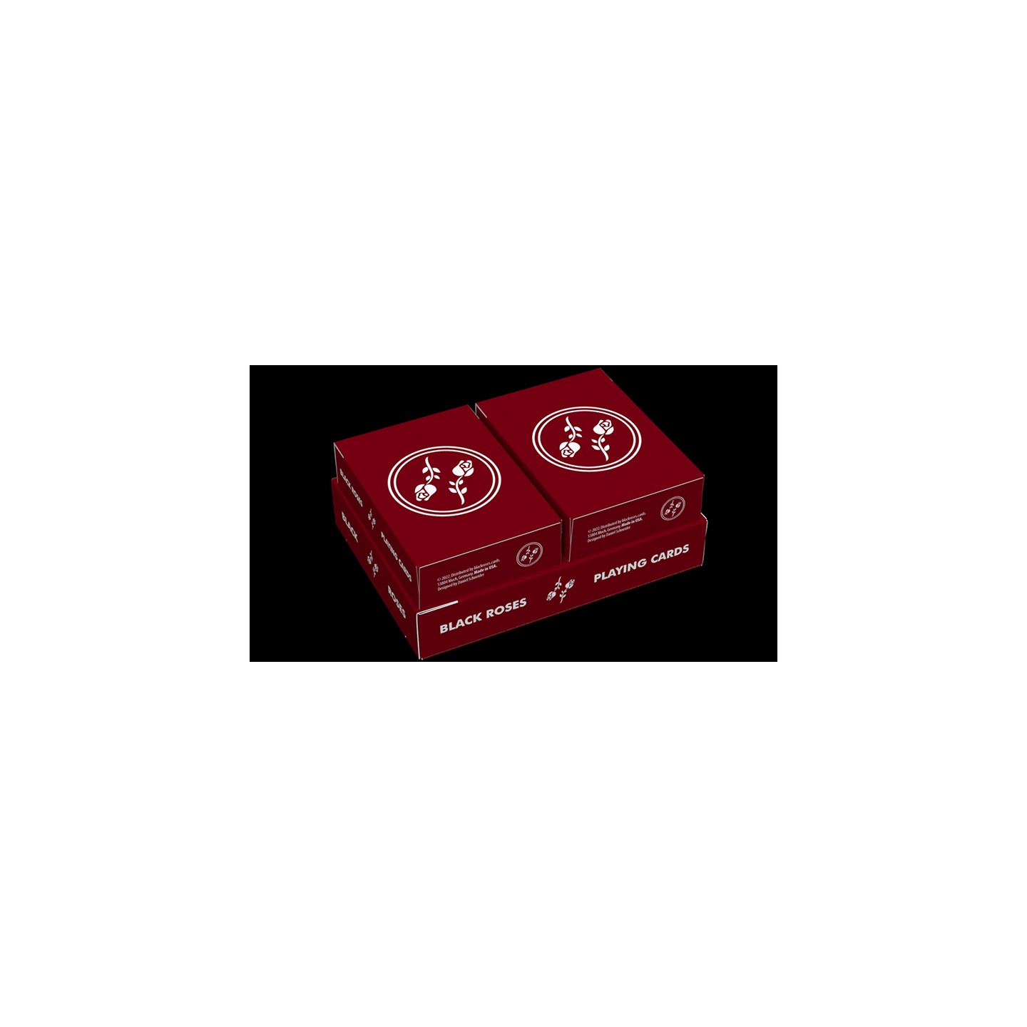 Black Roses Edelrot Mini Playing Cards (Collector's Box)