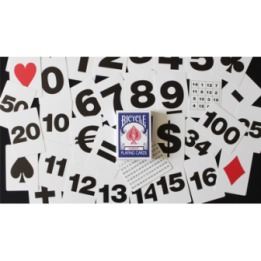 Bicycle Special NUMBERS Blue Playing Cards (plus 11 Online Effects)