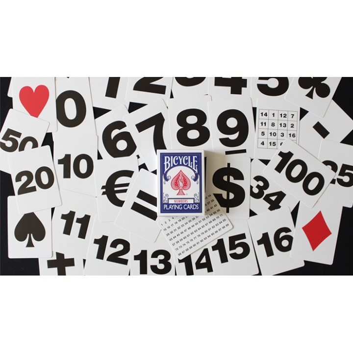 Bicycle Special NUMBERS Blue Playing Cards (plus 11 Online Effects)