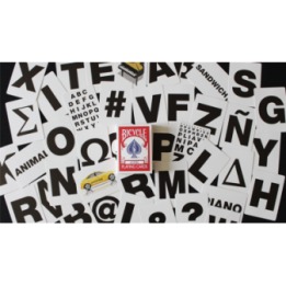 Bicycle Special LETTERS Red Playing Cards (plus 10 Online Effects)