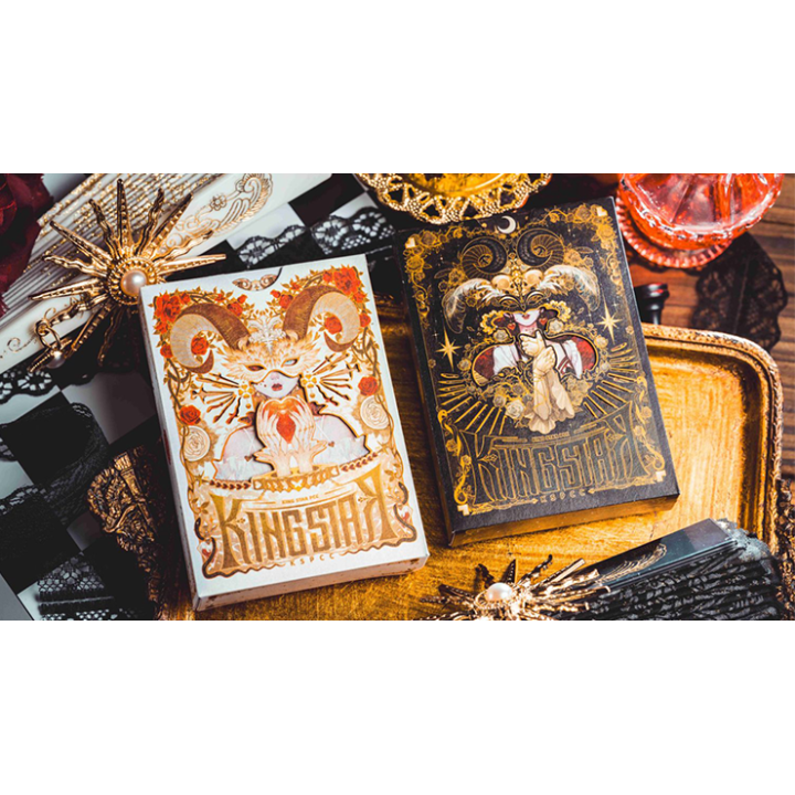 Silence V3 (White) Playing Cards by KING STAR