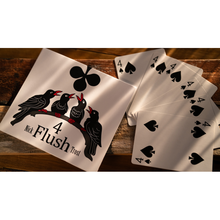 4 FLUSH Red Back by Nick Trost and Murphy's Magic