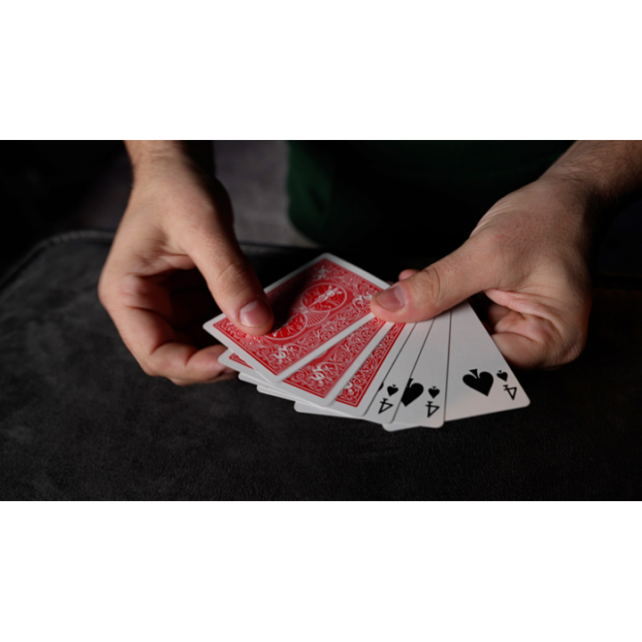4 FLUSH Red Back by Nick Trost and Murphy's Magic