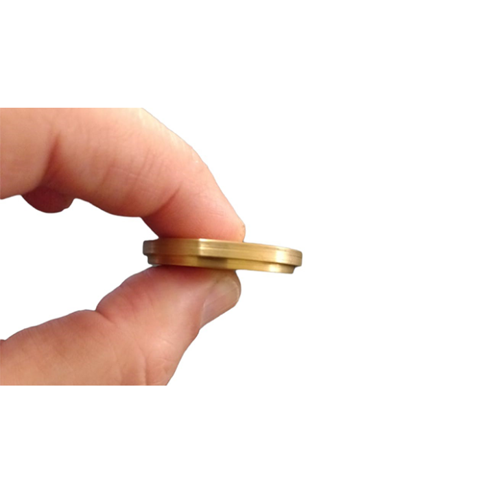 Marcel's Okito Box HALF DOLLAR SIZE (Gimmicks and Online Instructions) by Marcelo Manni