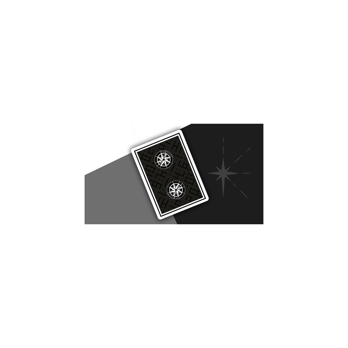 North Star Midnight Black Marked Deck by James Anthony
