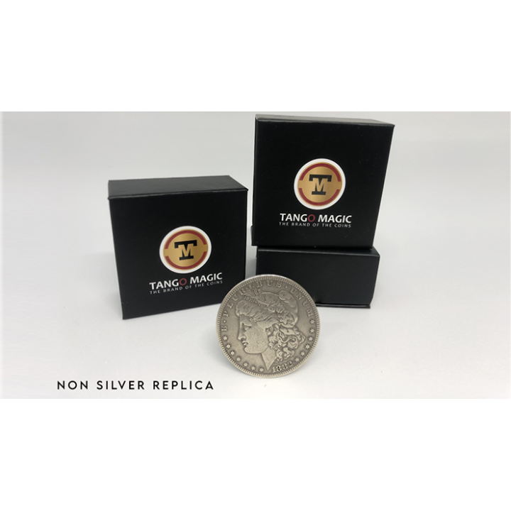 Replica Morgan Steel Coin (Gimmicks and Online Instructions RP011) by Tango Magic