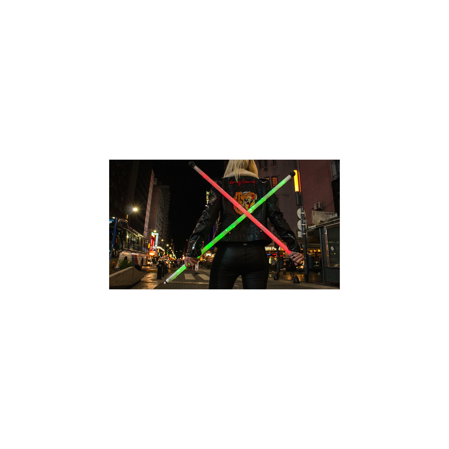 Luminous Dancing Cane GREEN by Magica Rocio
