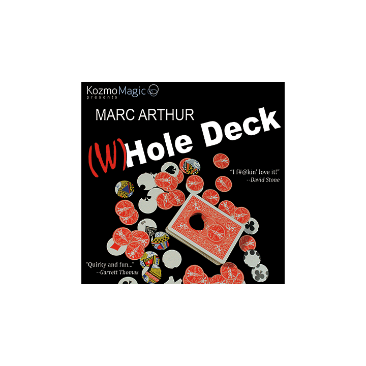 The (W)Hole Deck Red (Gimmicks and Online Instructions) by Marc Arthur and Kozmomagic