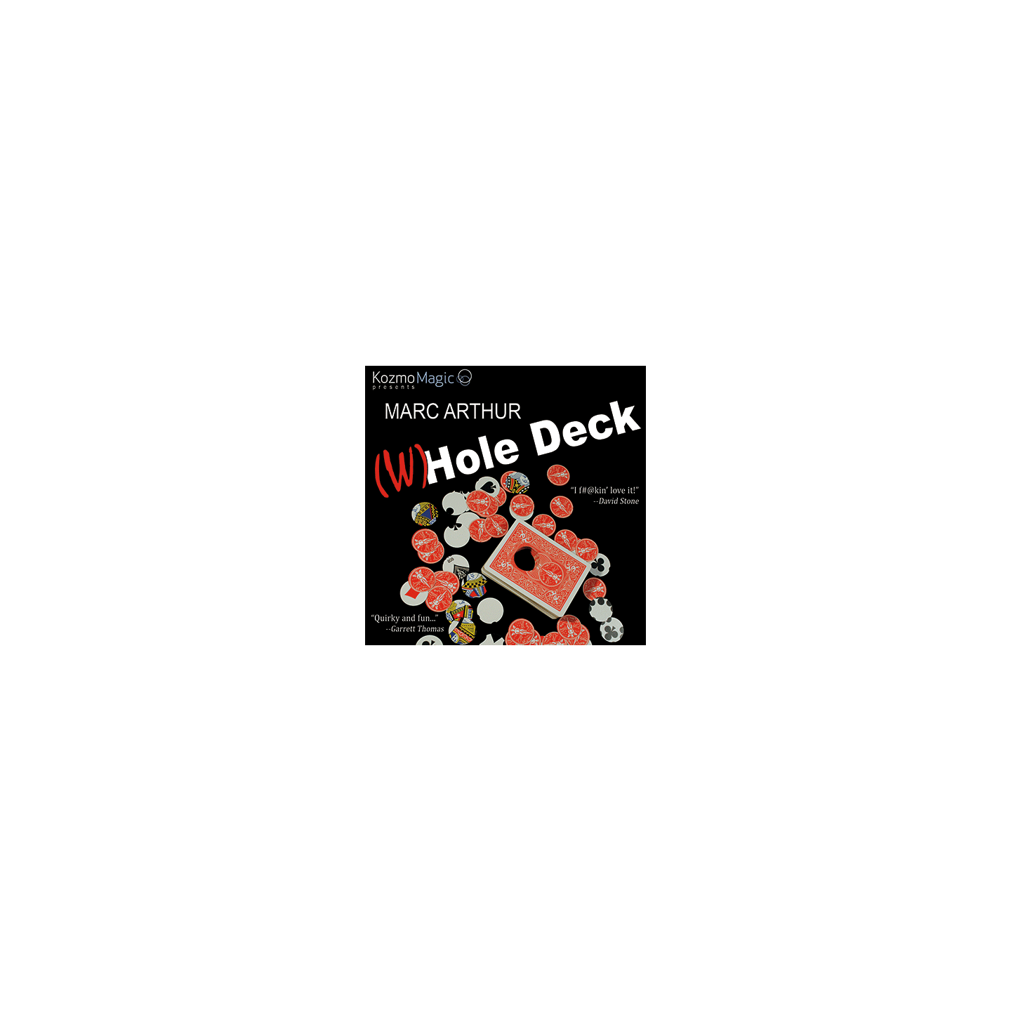 The (W)Hole Deck Red (Gimmicks and Online Instructions) by Marc Arthur and Kozmomagic