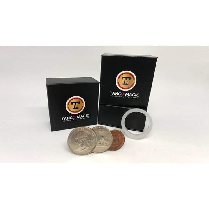 Locking Trick 61 cents (2 Quarters, 1 Dime, 1 Penny) by Tango - Trick (D0130)
