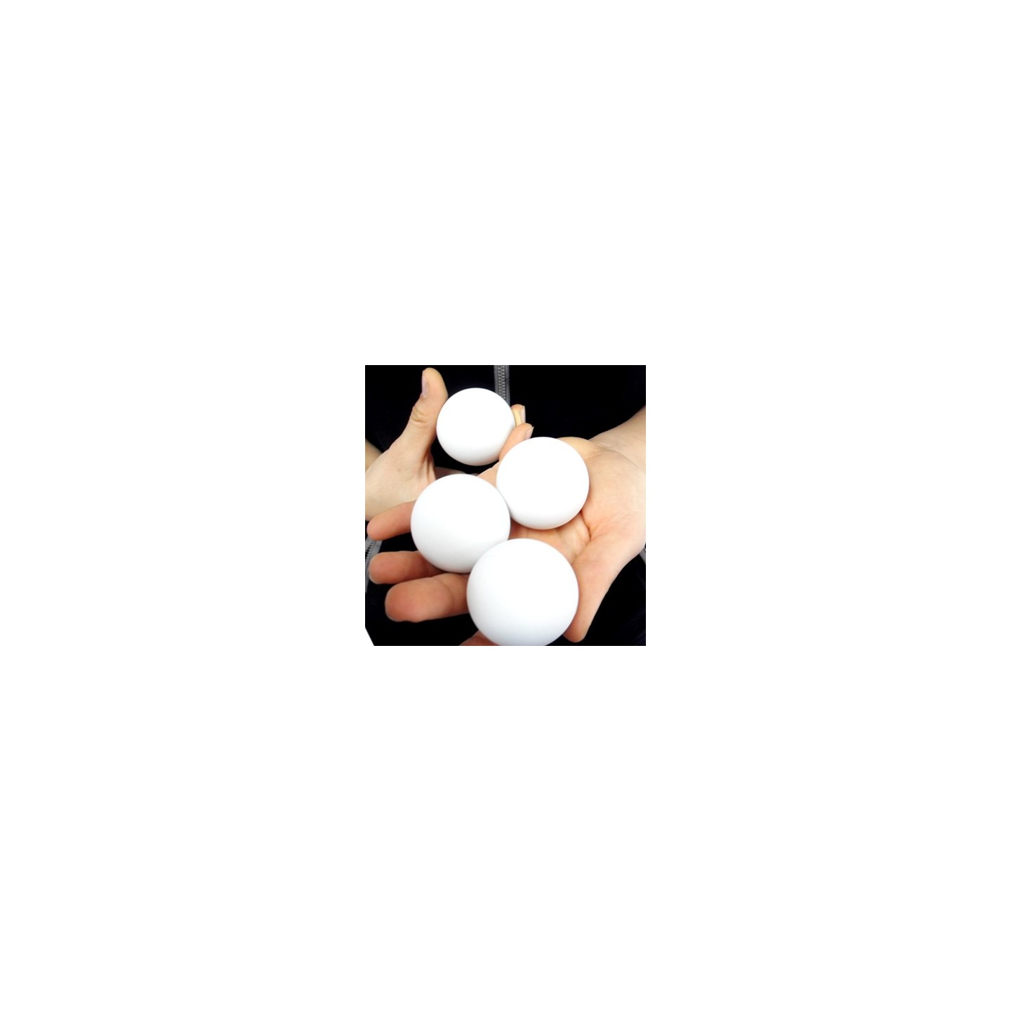 JL Lukas Ball by JL (WHITE, 3 Balls and Shell)