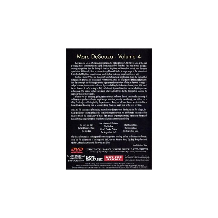 Master Works of Conjuring Vol. 4 by Marc DeSouza - DVD