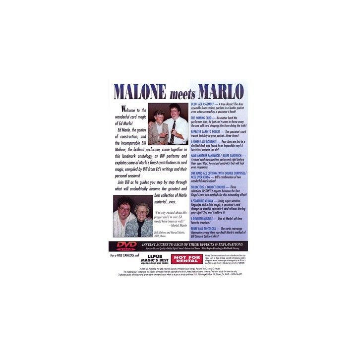 Malone Meets Marlo 1 by Bill Malone - DVD