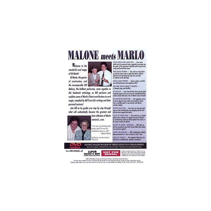 Malone Meets Marlo 4 by Bill Malone - DVD