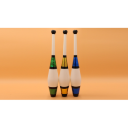Juggling Set (3 Decorated Clubs) Assorted Colors by Zyko
